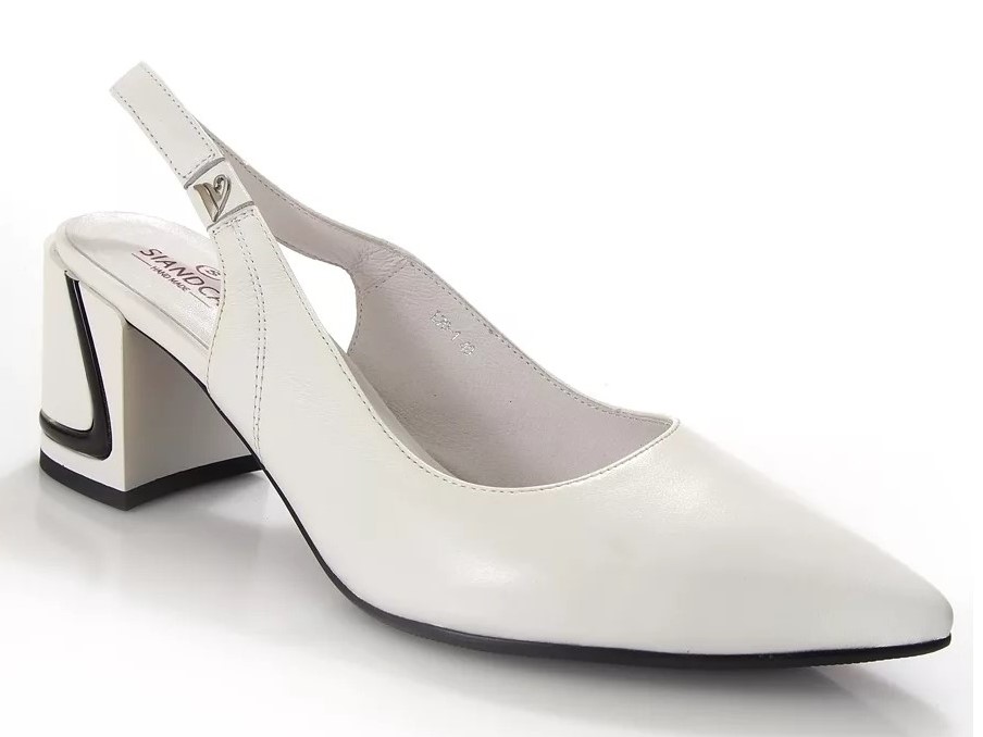 туфли открытые женские SIANDCA белые 1897